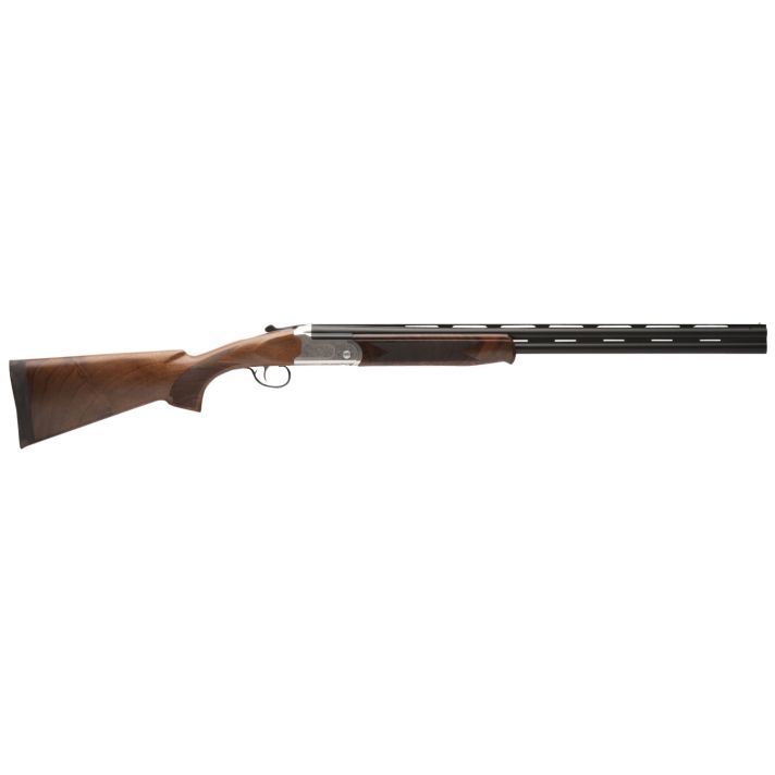Stevens 22593 555 E 20 Gauge 3" 26" Over/Under Vent Rib Barrel, Silver Engraved Receiver, Oiled Turkish Walnut, Includes Five Chokes, Ambidextrous Hand