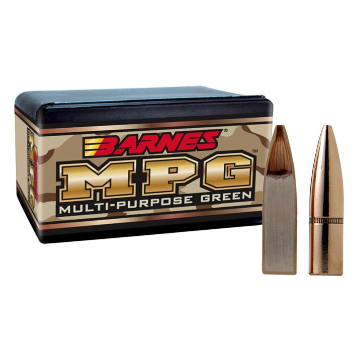 Barnes Bullets 30195 MPG223Rem 55gr Multi Purpose Green 100/Box