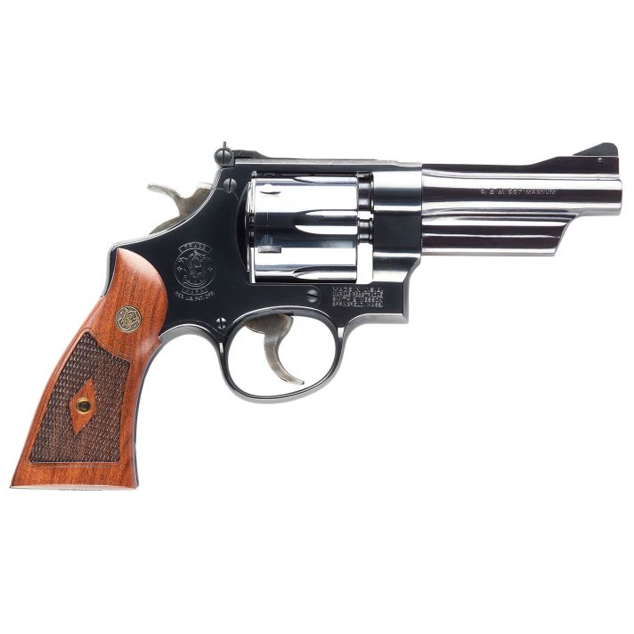 Smith & Wesson 150339 Model 27 Classic 357 Mag Or 38 S&W Spl +P Blued Carbon Steel 4" Barrel, 6rdCylinder & N-Frame, Checkered Square Butt Walnut Grip