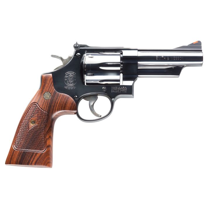 Smith & Wesson 150254 Model 29 Classic 44 Rem Mag or 44 S&W Spl Blued Carbon Steel 4" Barrel, 6rdCylinder & N-Frame, Checkered Square Butt Walnut Grip