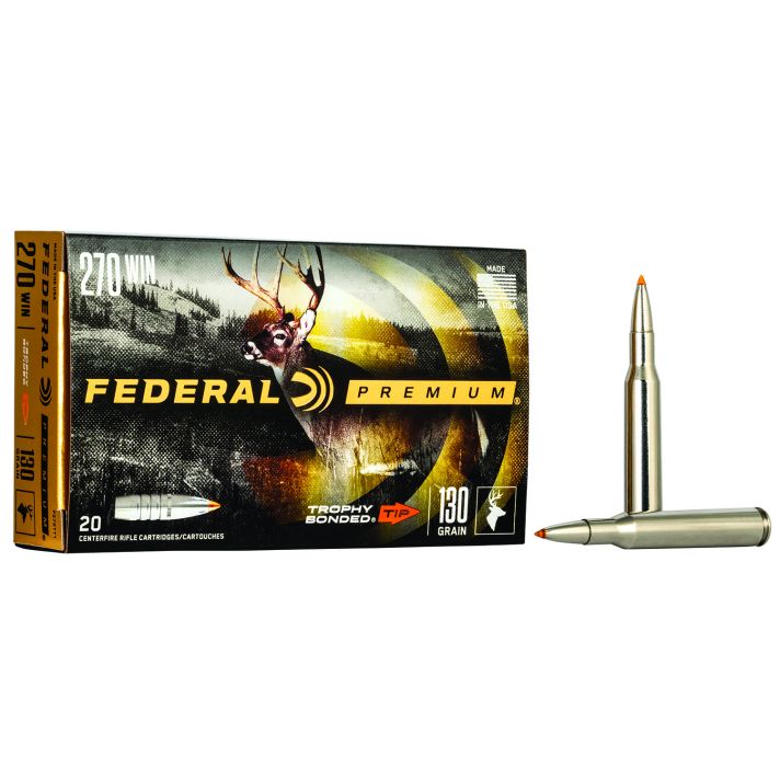 Federal P270TT1 Premium270Win 130gr Trophy Bonded Tip 20 Per Box/10 Case