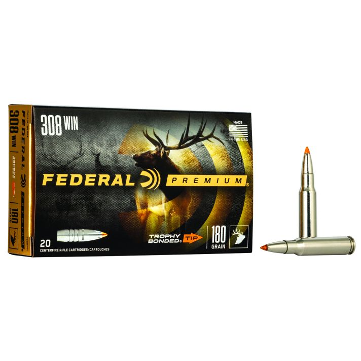 Federal P308TT1 Premium308Win 180gr Trophy Bonded Tip 20 Per Box/10 Case