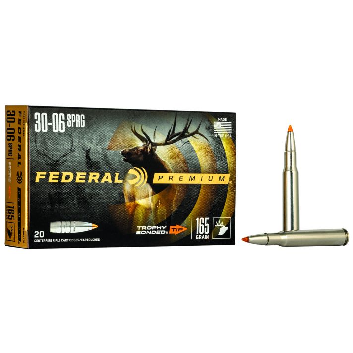 Federal P3006TT2 Premium30-06Springfield 165gr Trophy Bonded Tip 20 Per Box/10 Case