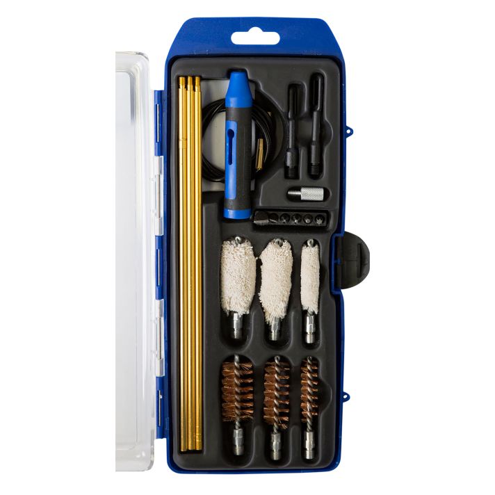 DAC GMSGHY GunMaster Universal Hybrid Cleaning Kit Multi-Gauge Shotgun/21 Pieces Black/Blue