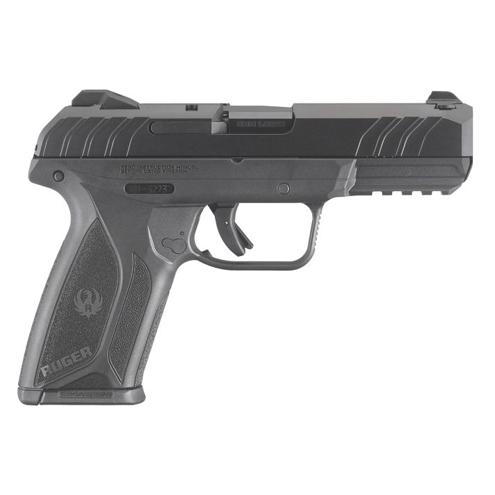 Ruger 3811 Security-99mm Luger 10+1 4" Black Steel Barrel, Black Oxide Serrated Steel Slide, Black Polymer Frame w/Picatinny Rail, Black Polymer Grip
