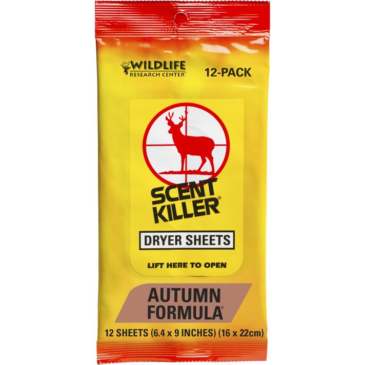 Wildlife Research 580 Scent KillerOdor Eliminator Autumn Scent Dryer Sheet 12