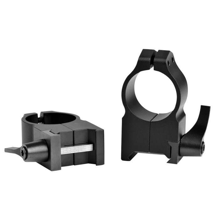 Warne 203LM Vertical Rings Maxima Matte Black 1" Extra High Quick Detach 0 MOA