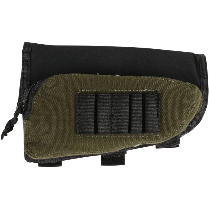 Allen 20550 Buttstock Shell HolderBlack/Green Cordura Capacity 5rd Rifle Buttstock Mount