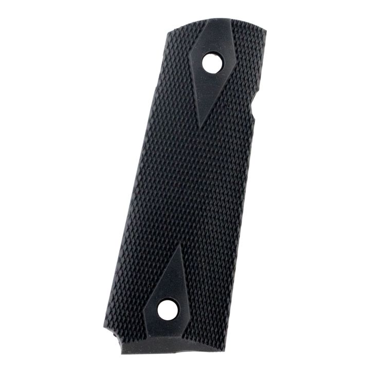 Pearce Grip PG19112 Side Panel GripsDouble Diamond Checkering Black Rubber for 1911 Government