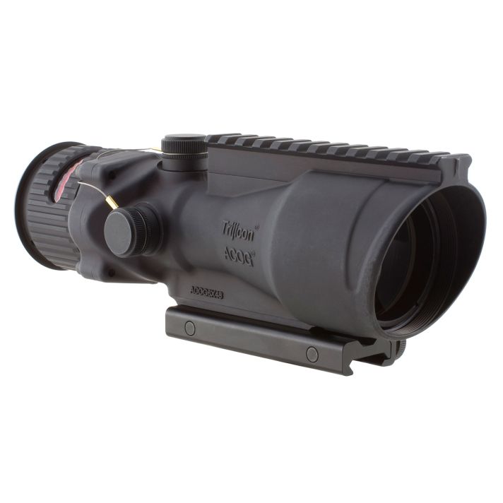 Trijicon 100001 ACOGBlack Hardcoat Anodized 6x 48mm Illuminated Red Chevron .223/5.56 BDC Reticle