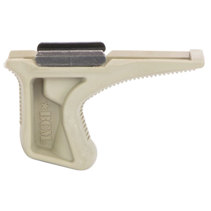 BCM KAG1913FDE BCMGunfighter Kinesthetic Angled Grip Made of Polymer With Flat Dark Earth Textured Finish for Picatinny Rail