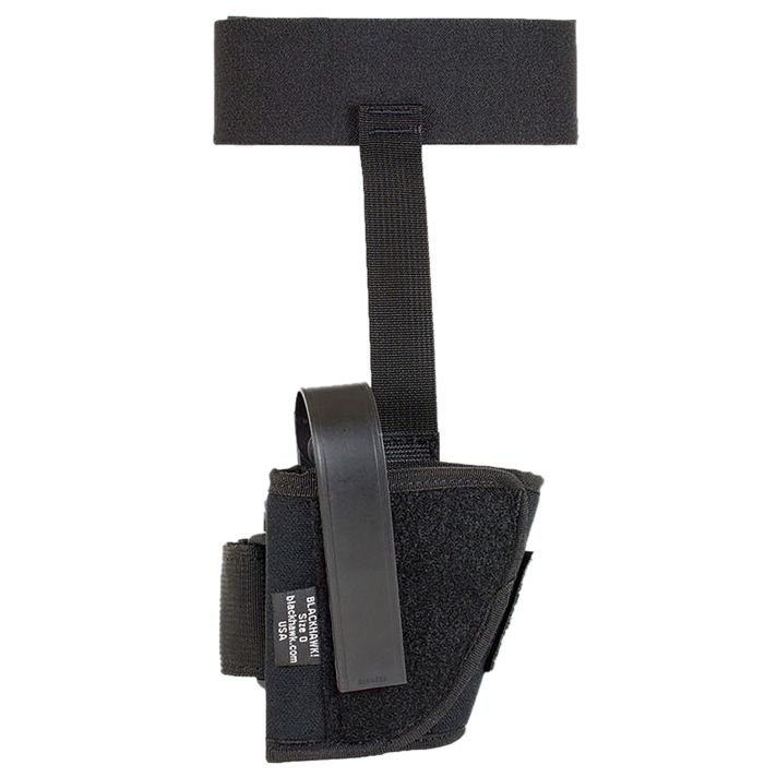 Blackhawk 40AH16BKR AnkleSize 16 Black Cordura Velcro Fits Med/Large Semi Autos Fits 3.25-3.75" Barrel Right Hand