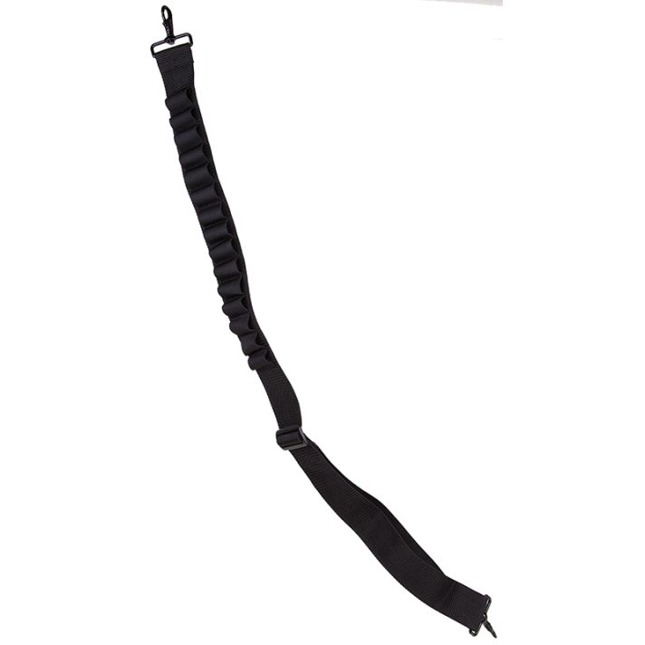 Blackhawk 43SS15BK Shotgun Shell Sling Black Nylon Webbing 2" Wide Shell Loops Adjustable Two-Point Design