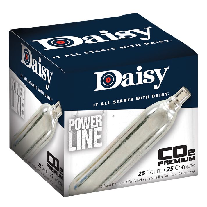 Daisy 997025604 Powerline CO2 Cylinder 12gram 25/Pack