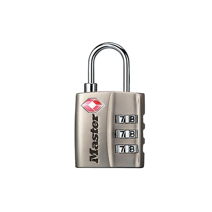 Master Lock 4680DNKL Combination Lock Resettable Open With Combination Nickel Steel