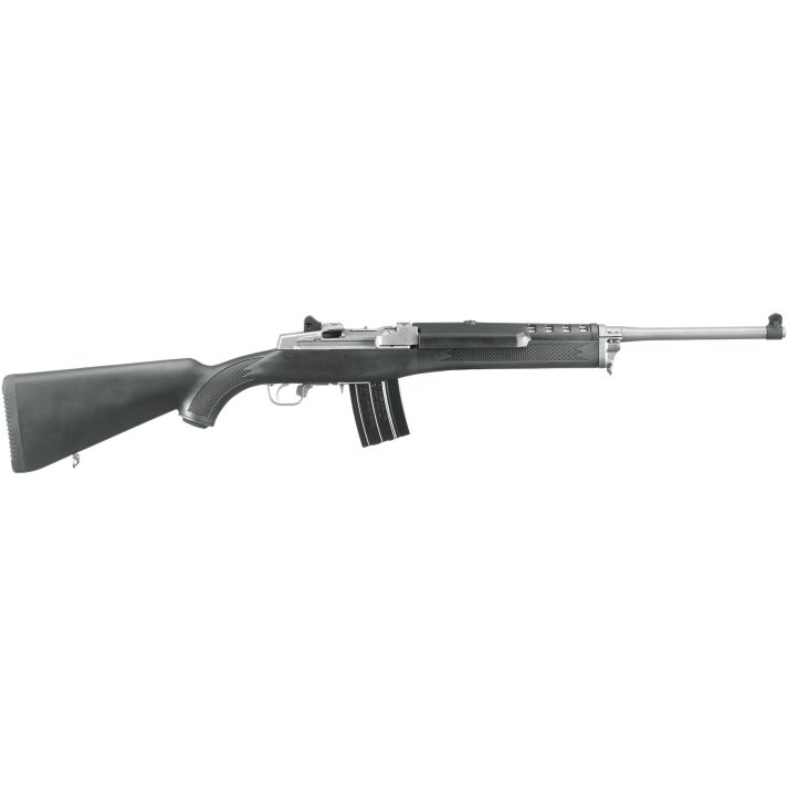 Ruger 5817 Mini-14 Ranch 5.56x45mm NATO 20+1 18.50" Barrel, Matte Stainless Steel, Synthetic Stock, Optics Ready