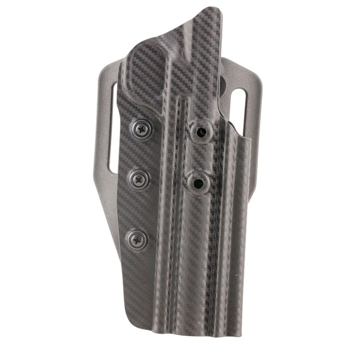 Tactical Solutions HOLBMH Trail-Lite High Ride OWB Black Carbon Fiber Thermoplastic Belt Slide Fits Browning Buck Mark Ambidextrous