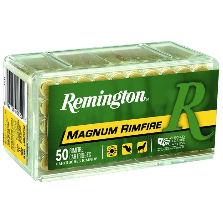 Remington Ammunition 21170 Magnum Rimfire22WMR 40gr Jacketed Hollow Point 50 Per Box/40 Case