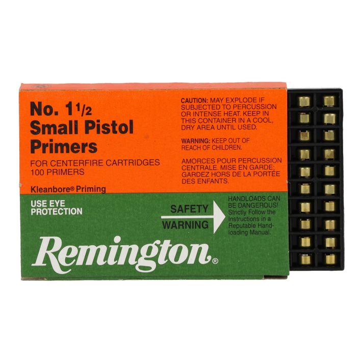 Remington Ammunition 22600 Centerfire Primers Reloading Small Pistol Multi Caliber Handgun