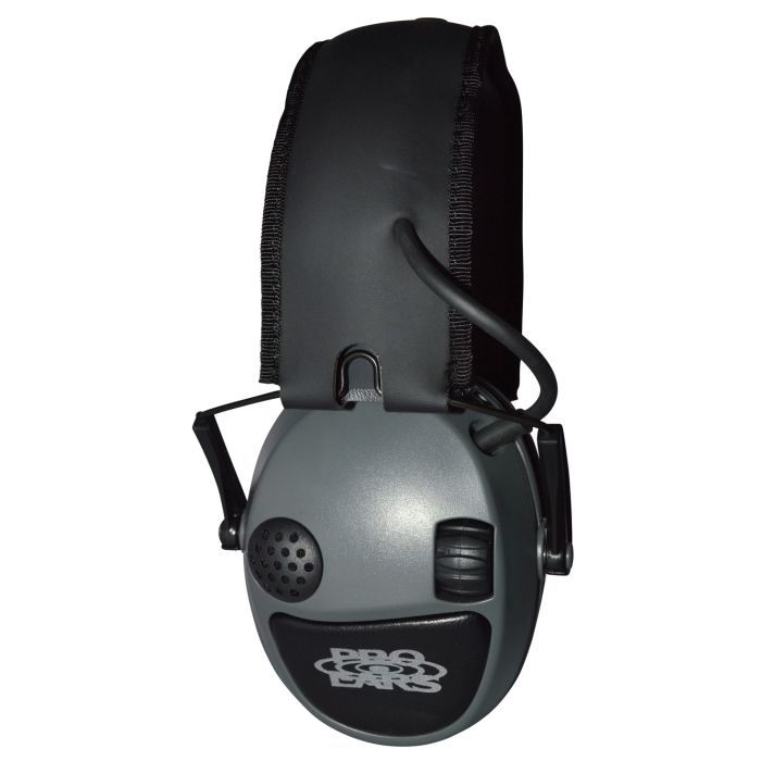 Pro Ears PESILVER Silver 22 Electronic Muff 22 dB Over the Head Gray/Black Adult 1 Pair