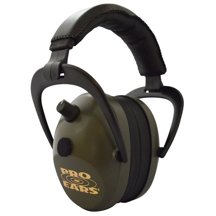 Pro Ears PEG2SMG Gold II 26 Electronic Muff 26 dB Over the Head Black/Green Adult 1 Pair
