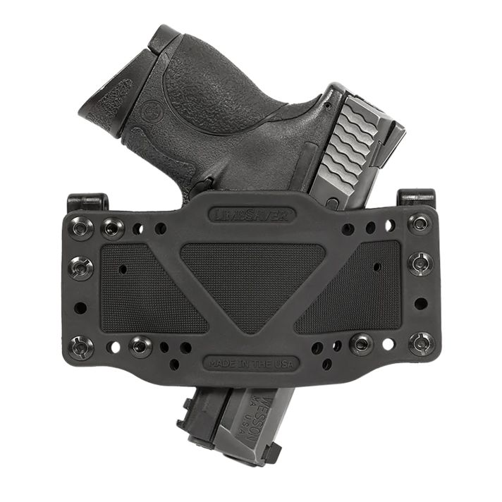 Limbsaver 12501 CrossTechIWB/OWB Black Polymer Belt Clip Fits Universal Handgun Ambidextrous