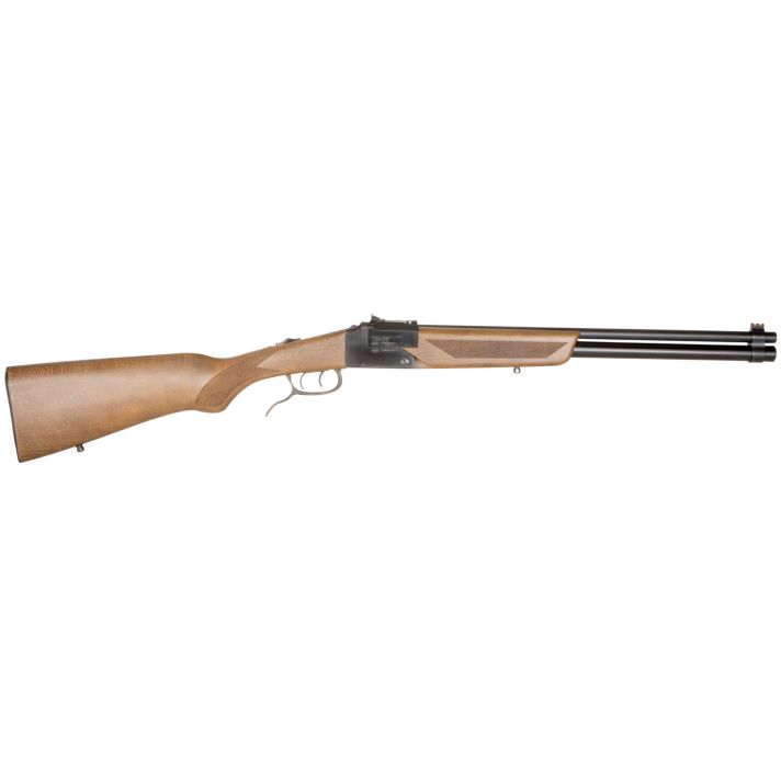 Chiappa Firearms 500190 Double Badger22 LR 20 Gauge 19" Blued Beechwood Folding Checkered Stock