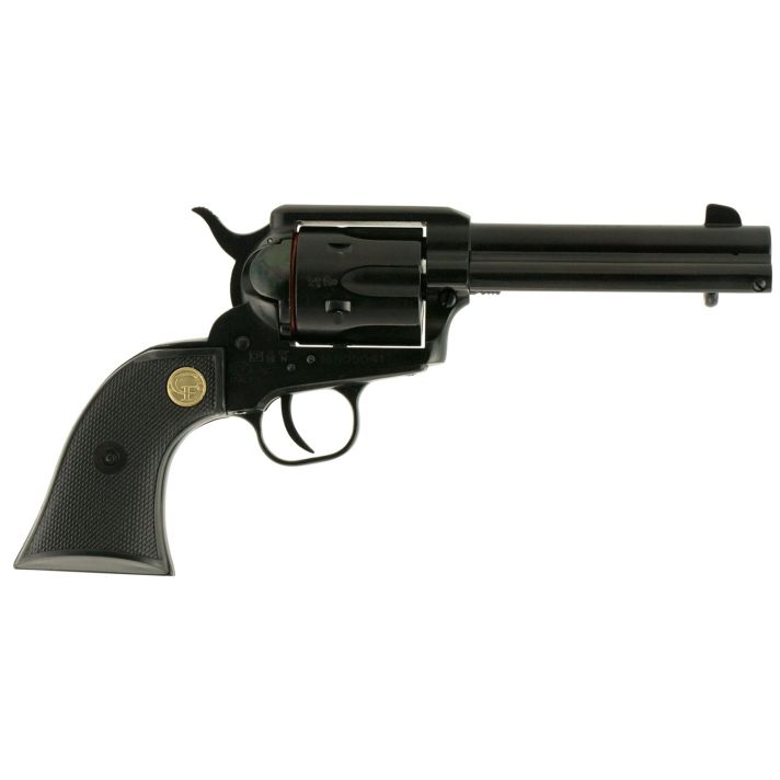 Chiappa Firearms CF340250D SAA 1873Medium Frame 22 LR/22 WMR 6 Shot, 4.75" Blued Steel Barrel, Cylinder & Frame, Black Plastic Grip, Exposed Hammer