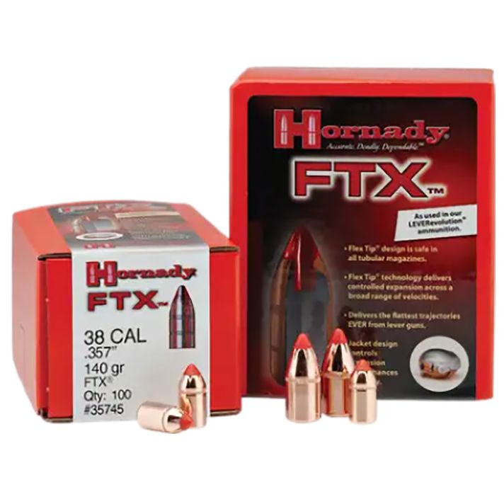 Hornady 35105 FTX35 Cal .358 200 gr Flex Tip eXpanding 100 Per Box/ 15 Case