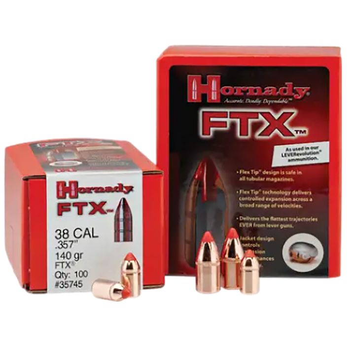Hornady 45215 FTX45 Cal .452 200 gr Flex Tip eXpanding 50 Per Box/ 25 Case