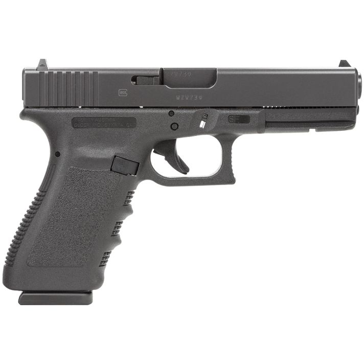 Glock PF2050201 G20 Gen3 Short Frame 10mm Auto 10+1 4.61" Black Steel Barrel, Matte Black Serrated Steel Slide, Black Polymer Frame w/Picatinny Rail, Black Texture Finger Groove Grip