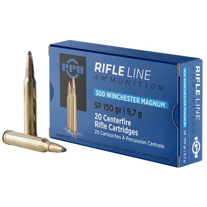 PPU PP3001 Standard Rifle300WinMag 150gr Soft Point 20 Per Box/10 Case