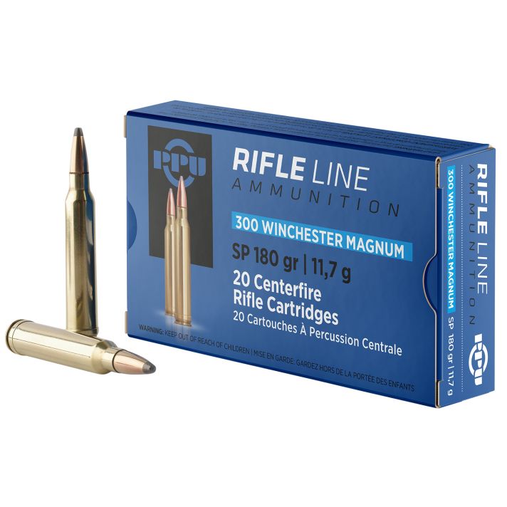PPU PP3003 Standard Rifle300WinMag 180gr Soft Point 20 Per Box/10 Case
