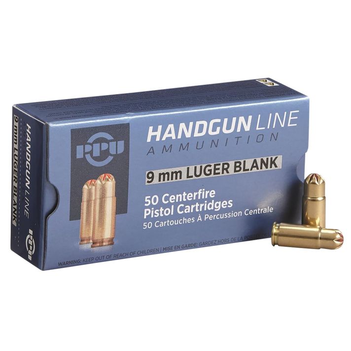 PPU PPB9L Blank Ammo9mmLuger 50 Per Box/20 Case