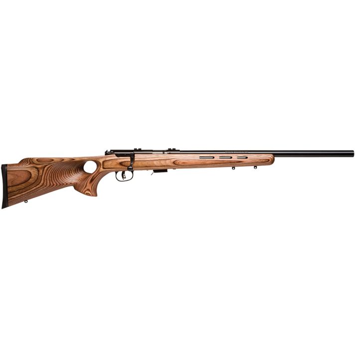 Savage Arms 96250 93R17 BTV 17 HMR Caliber with 5+1 Capacity, 21" Barrel, Matte Blued Metal Finish & Fixed Thumbhole Natural Brown Stock Right Hand (Full Size)