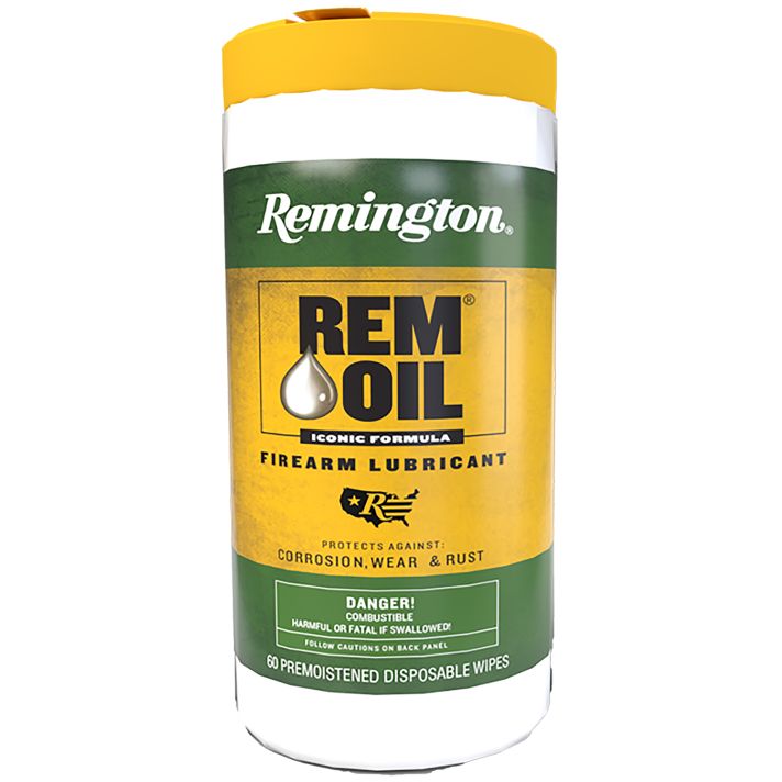 Remington Accessories 18384 Rem Oil Wipes Cleans/Lubricates/Protects 60 Count