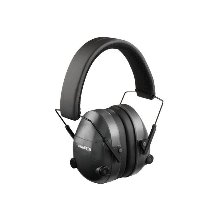 Champion Targets 40974 Electronic Muffs25 dB Over the Head Black