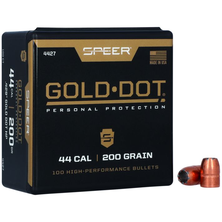 Speer 4427 Gold Dot Personal Protection 44Cal 200gr Hollow Point 50 Per Box/5 Case