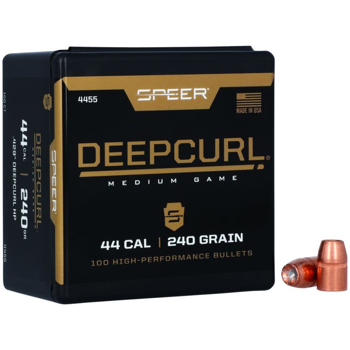 Speer 4455 DeepCurl44Cal 240gr Hollow Point 50 Per Box/5 Case