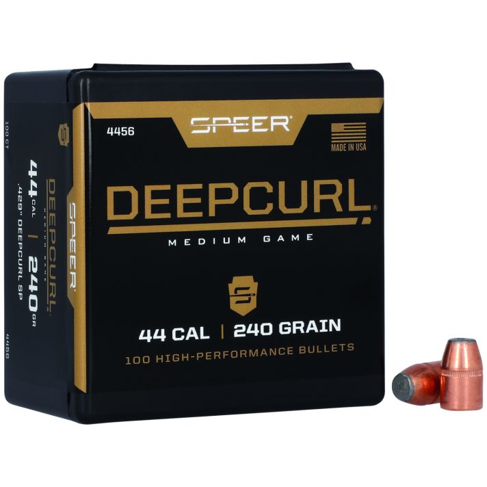 Speer 4456 DeepCurl44Cal 240gr Soft Point 50 Per Box/5 Case