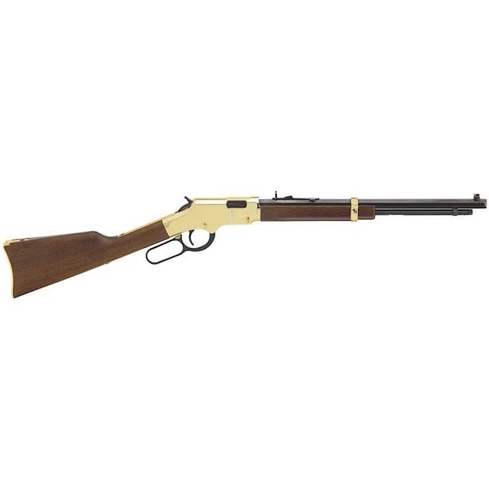 Henry H004Y Golden BoyYouth 22 Short/ 22 Long/ 22 LR 12 LR/16 Short Capacity, 17" Barrel, Brasslite Metal Finish, American Walnut Stock, Right Hand