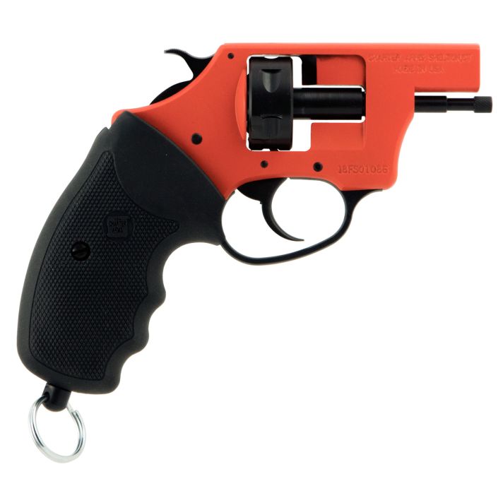Charter Arms 82290 Pro 2222 Blank, 6rd Orange Cerakote Frame, Black Rubber Grips