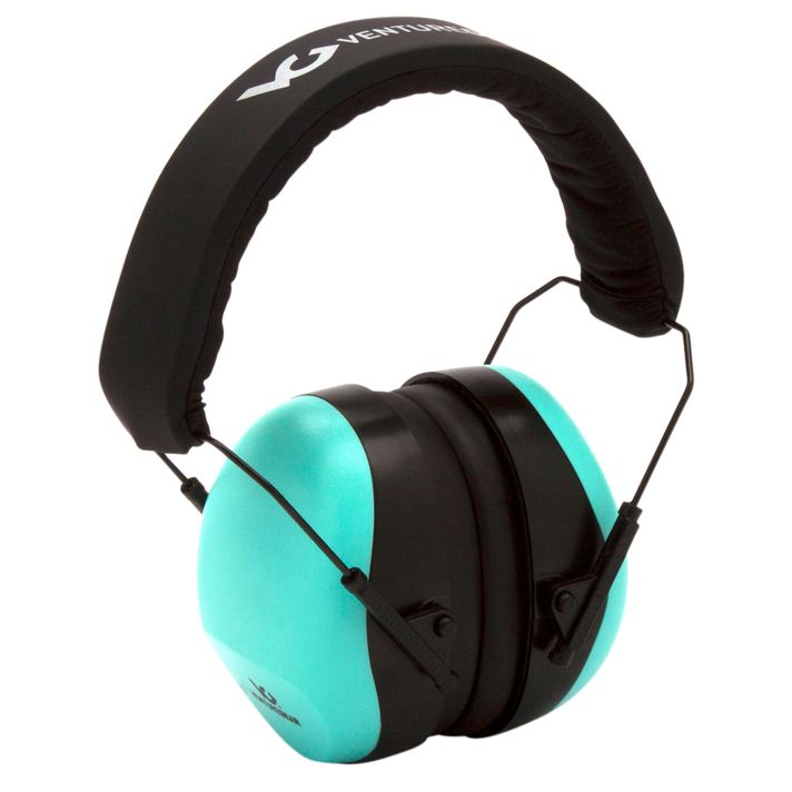 Pyramex VGPM8063C Venture Gear V80 Muff Foam 26 dB 32 dB Over the Head Orange Black/Teal Adult 1 Pair