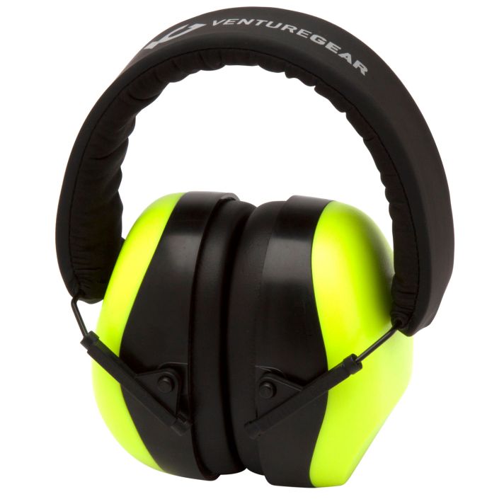 Pyramex VGPM8031C Venture Gear V80 Muff Foam 26 dB 32 dB Over the Head Orange Lime/Black Adult 1 Pair