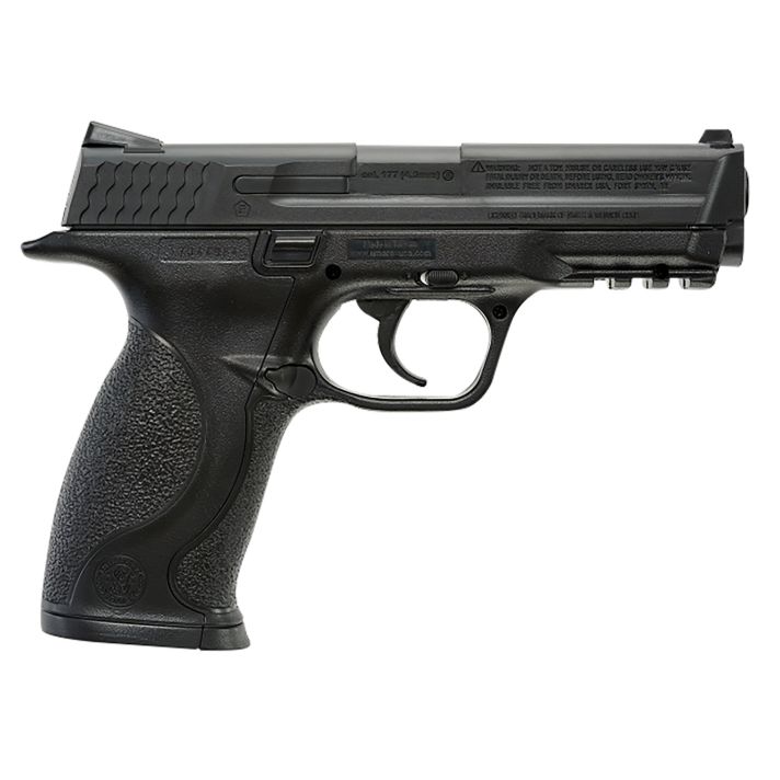 Umarex S&W Air Guns 2255050 S&W M&PCO2 177 19+1 4.30" Black Polymer Grips