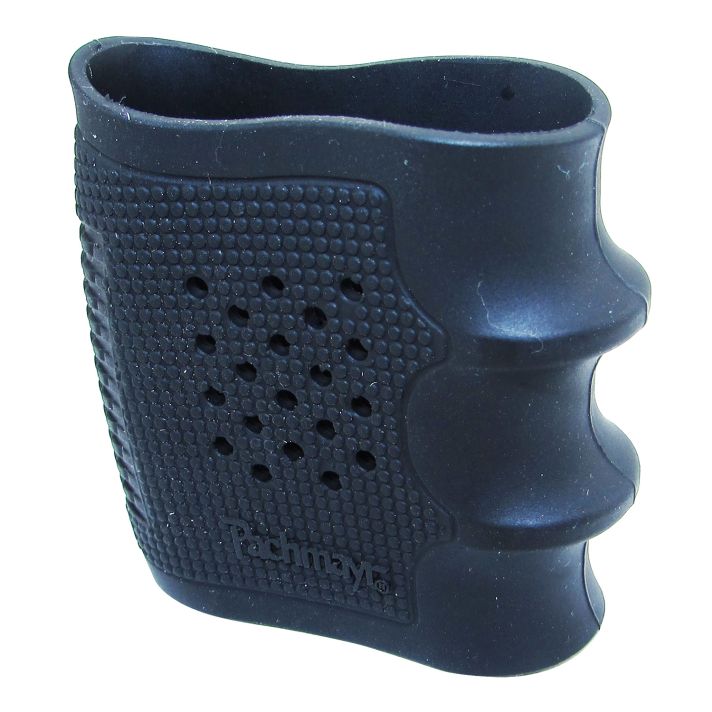Pachmayr 05166 Tactical Grip Glovemade of Rubber with Black Finish & Finger Grooves for S&W Sigma, Walther P99 & Taurus 24/7