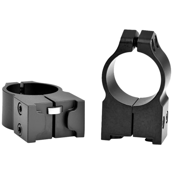 Warne 2R7M MaximaMatte Black Steel 1" Tube High,Fits Ruger M77/Hawkeye/Super Redhawk