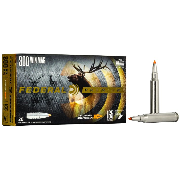 Federal P300WTT2 Premium300Win Mag 165gr Trophy Bonded Tip 20 Per Box/10 Case