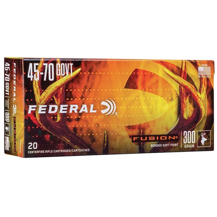 Federal F4570FS1 Fusion45-70Gov 300gr Bonded Soft Point 20 Per Box/10 Case