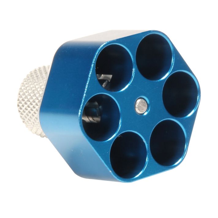 Pachmayr 02652 Competition Speedloader made of Aluminum with Blue Finish for S&W K Frame Holds up to 6rds
